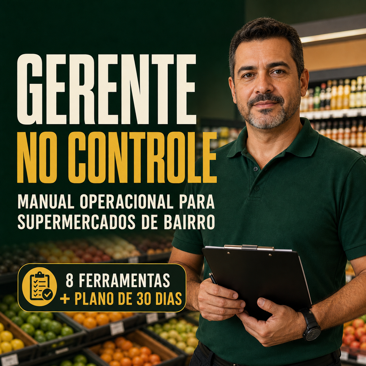 Capa do manual Gerente no Controle